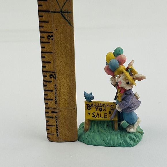 Cottontail Lane Balloons For Sale Bunny‎ Rabbit Figurine Resin - Picture 6 of 6